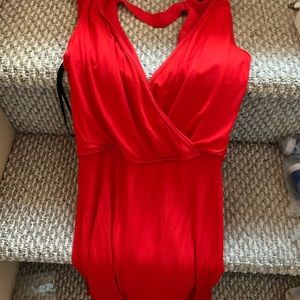 Red Bebe dress